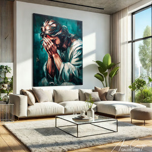 Tableau Religieux Abstrait
