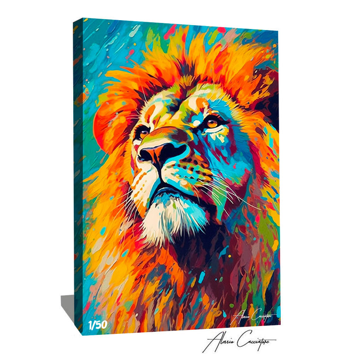 tableau lion