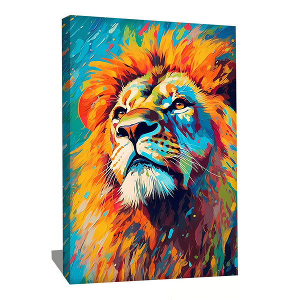 tableau lion