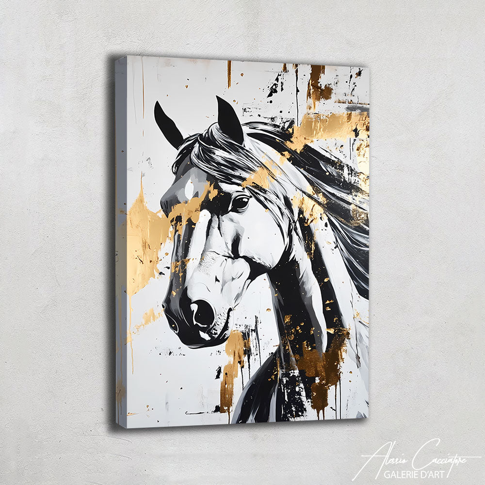 Tableau Peinture Tête de Cheval
