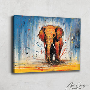 Peinture Abstraite Éléphant