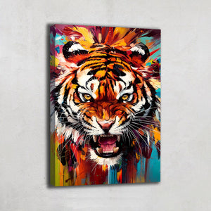 TABLEAU TIGRE COULEUR
