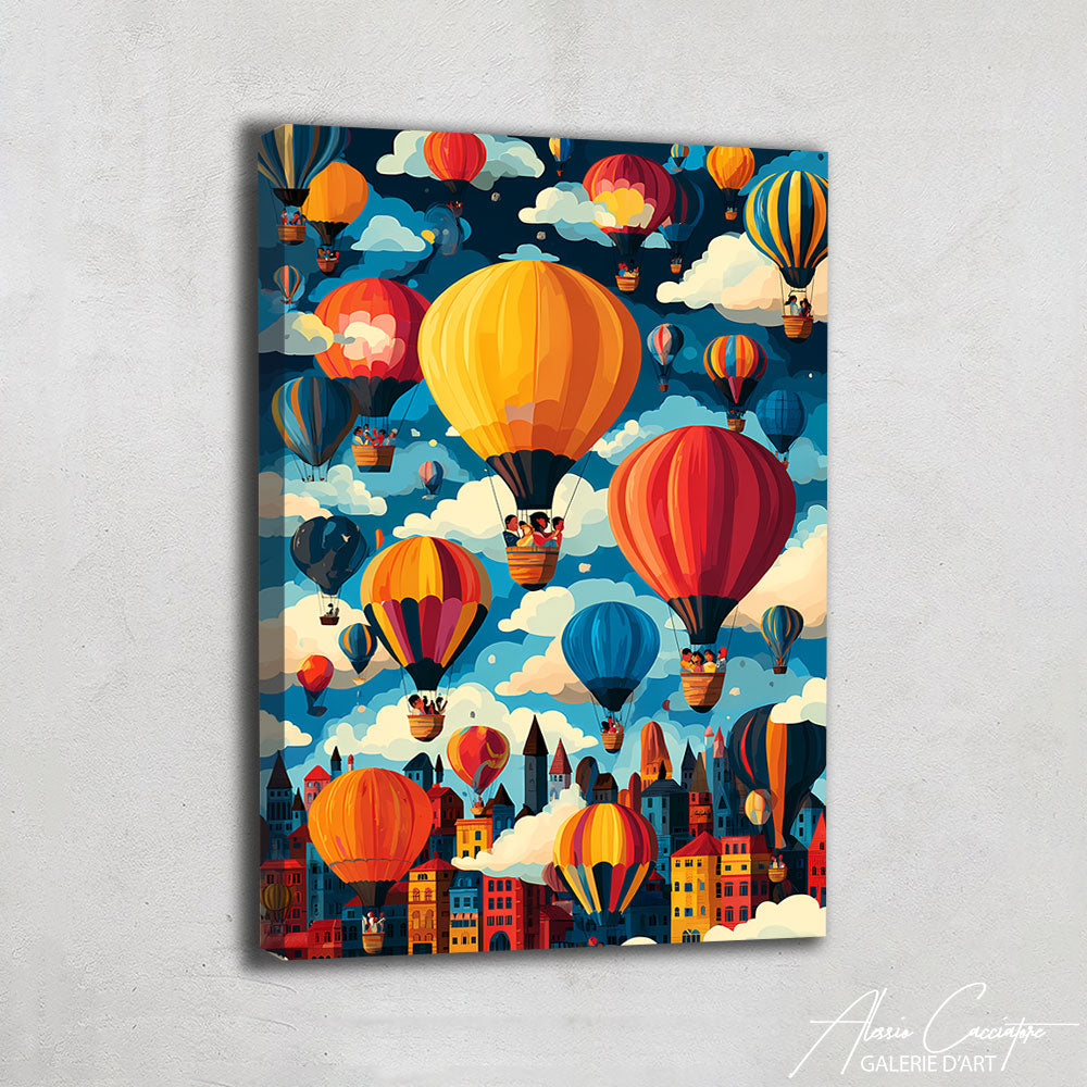 Tableau Montgolfière Enfant