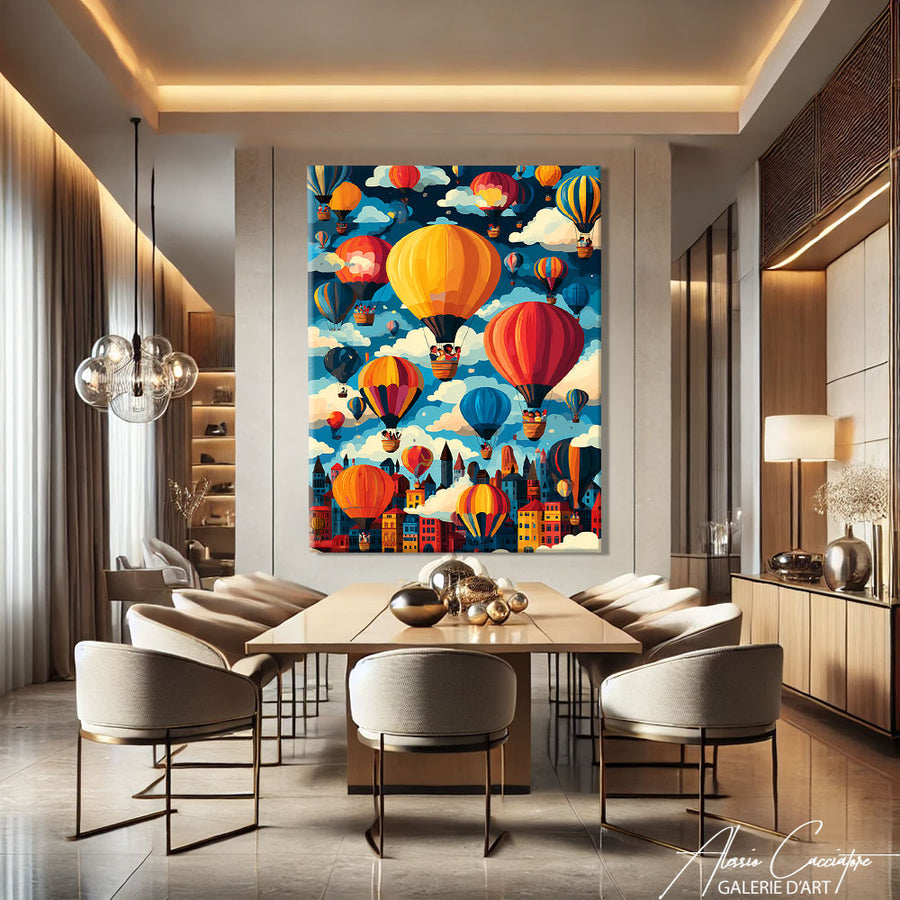Tableau Montgolfière Enfant – mise en situation