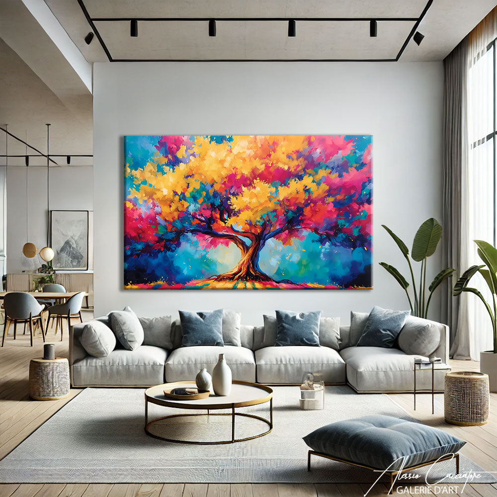 Tableau Moderne Arbre de Vie