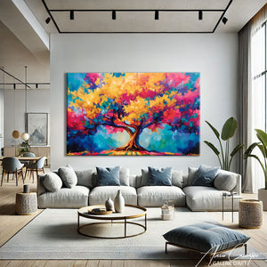 Tableau Moderne Arbre de Vie