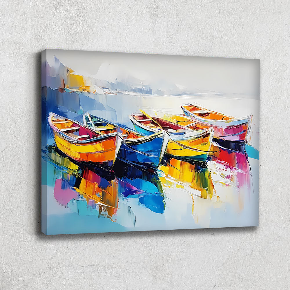TABLEAU BARQUE SUR L'EAU