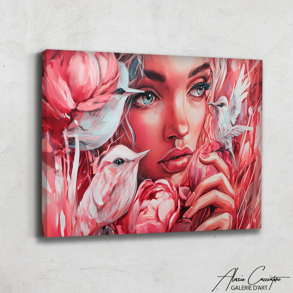 Toile Femme Colorée