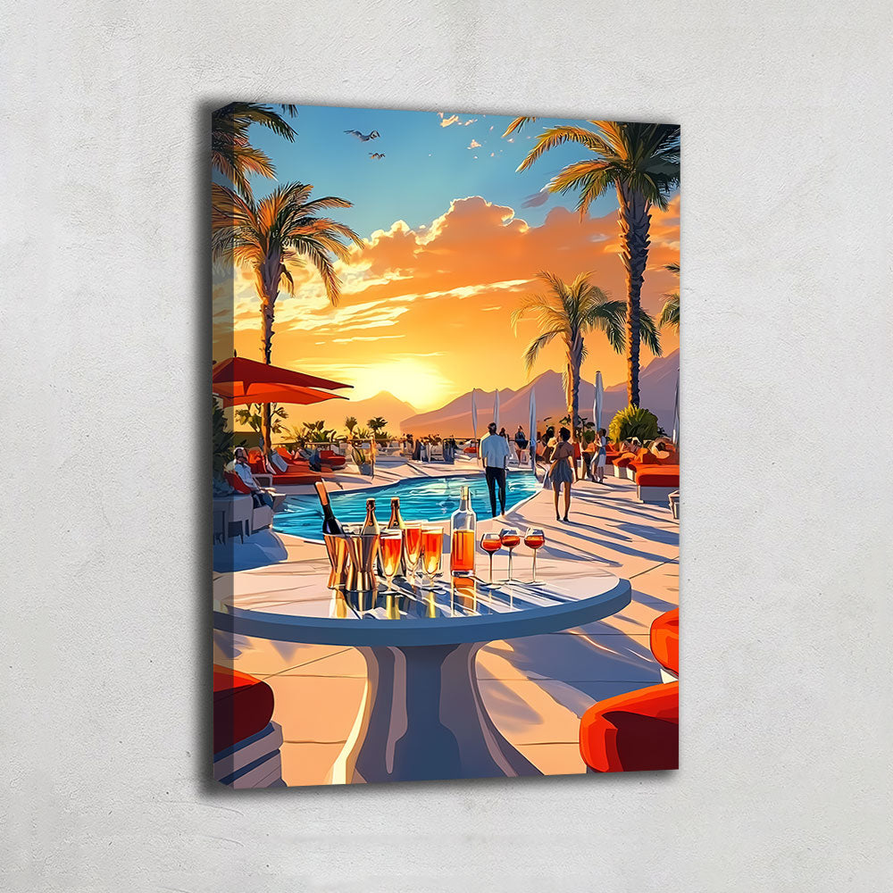 Tableau Paysage Mid Century