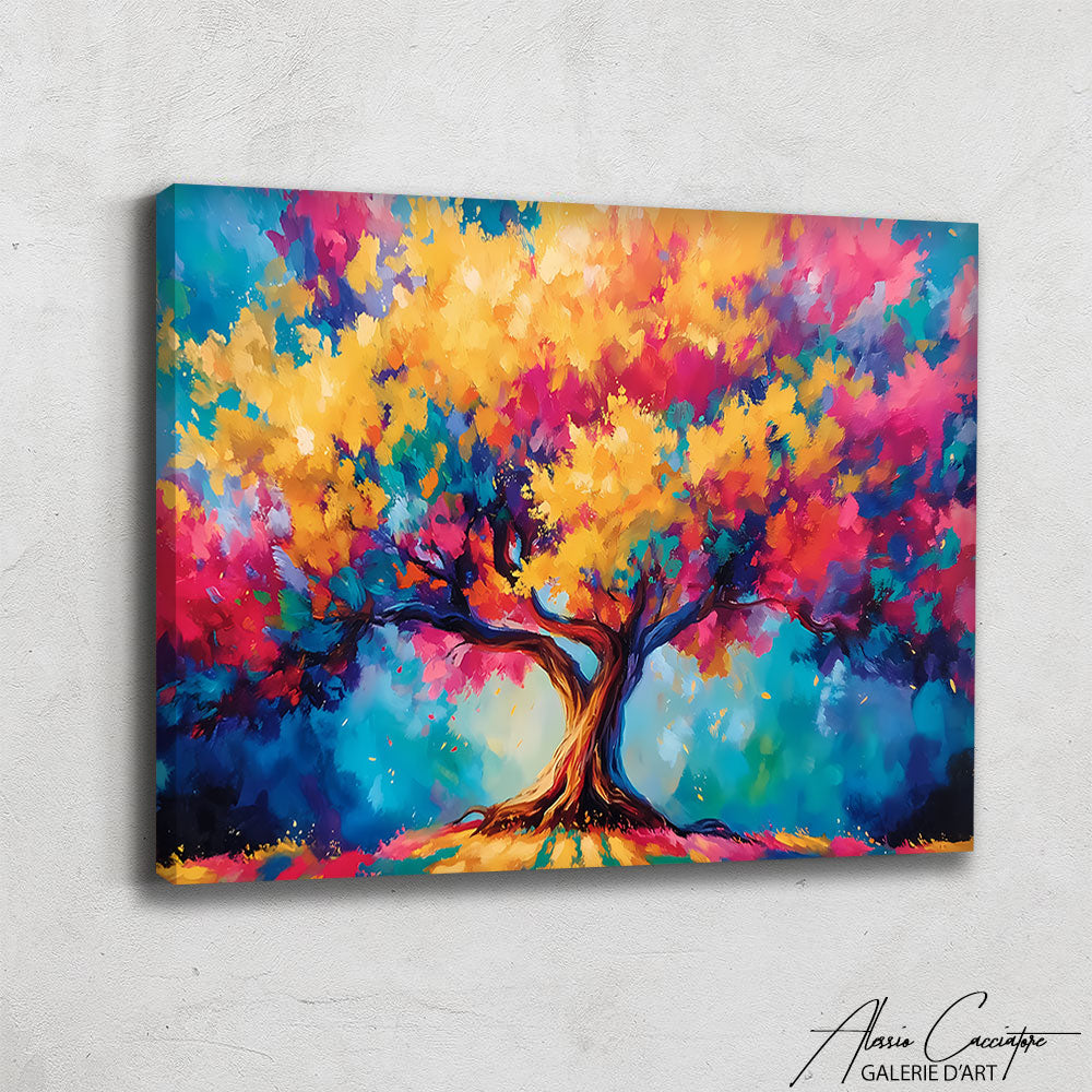 Peinture Arbre Coloré
