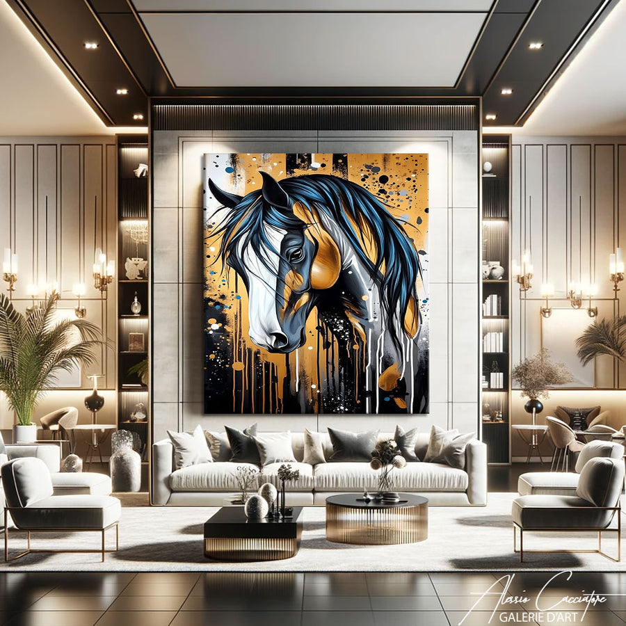Peinture de Cheval – mise en situation