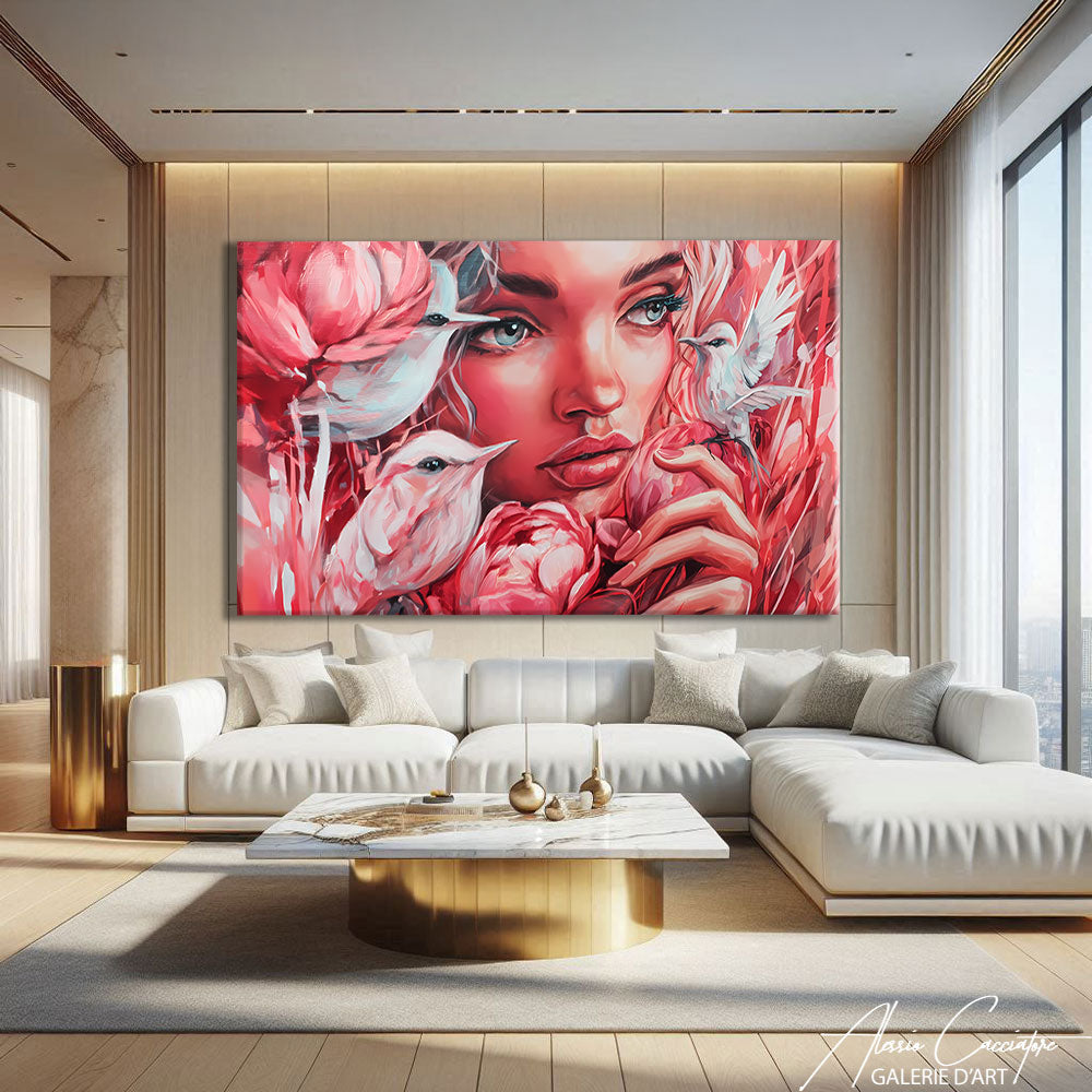 Toile Femme Colorée