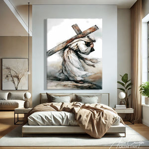 Tableau Religieux Abstrait
