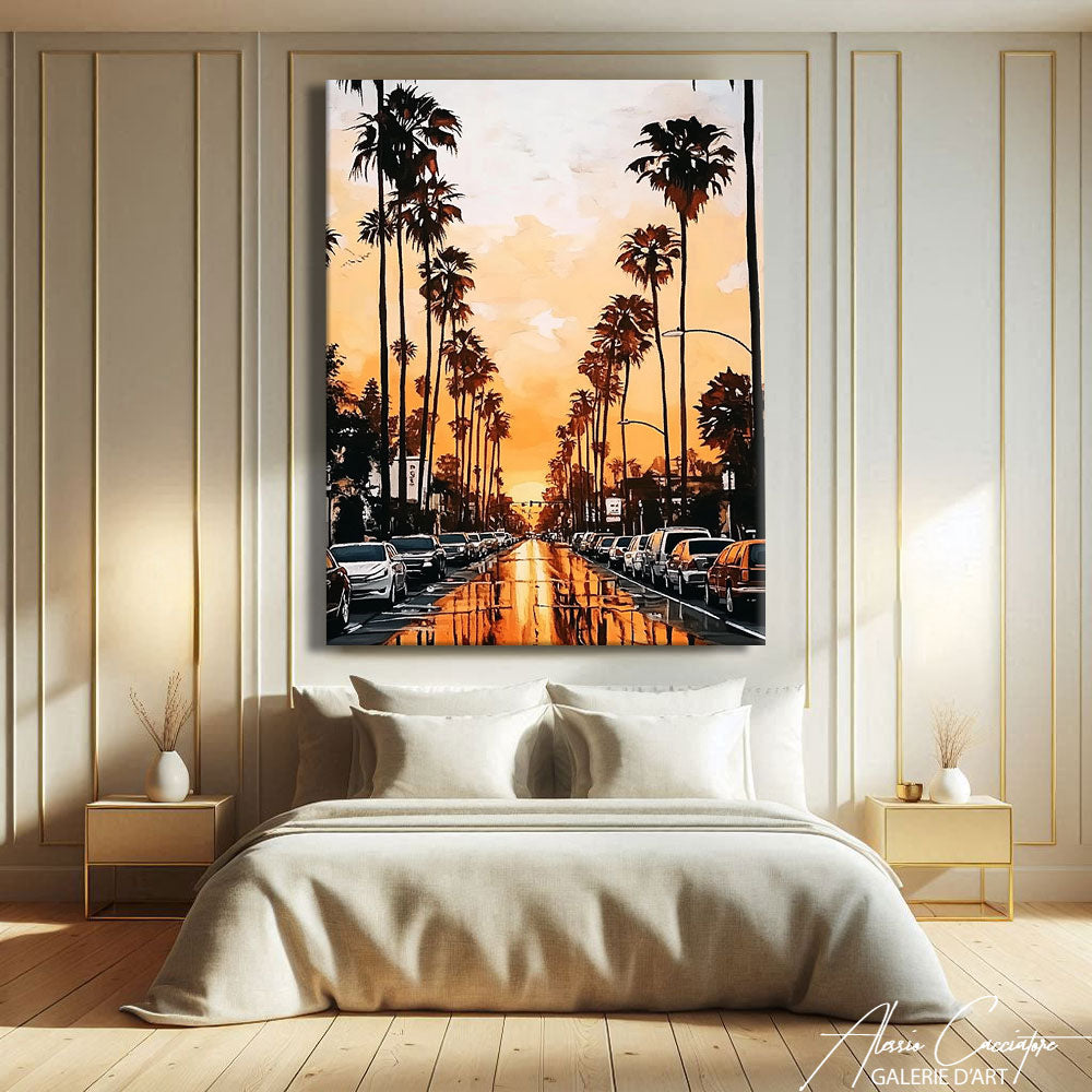 Tableau coucher de soleil