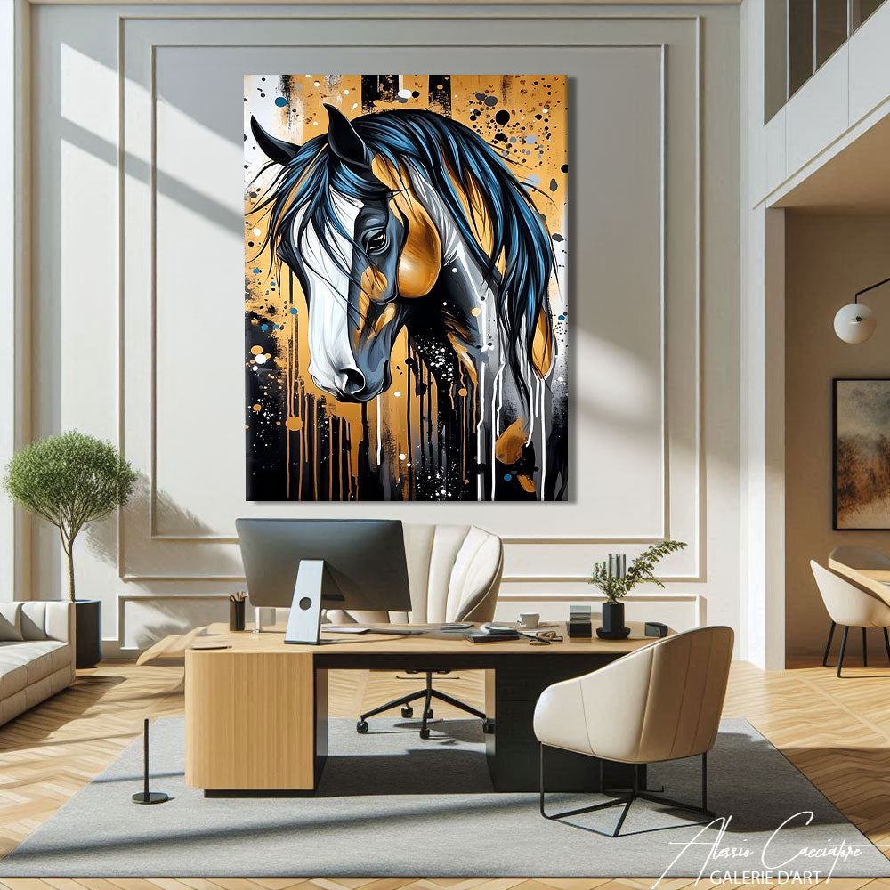 Peinture Tête de Cheval Moderne
