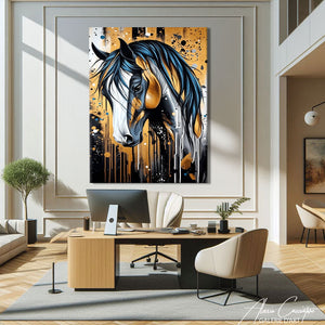 Peinture Tête de Cheval Moderne
