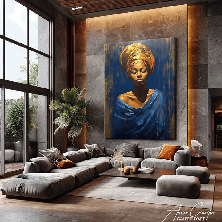 tableau femme africaine