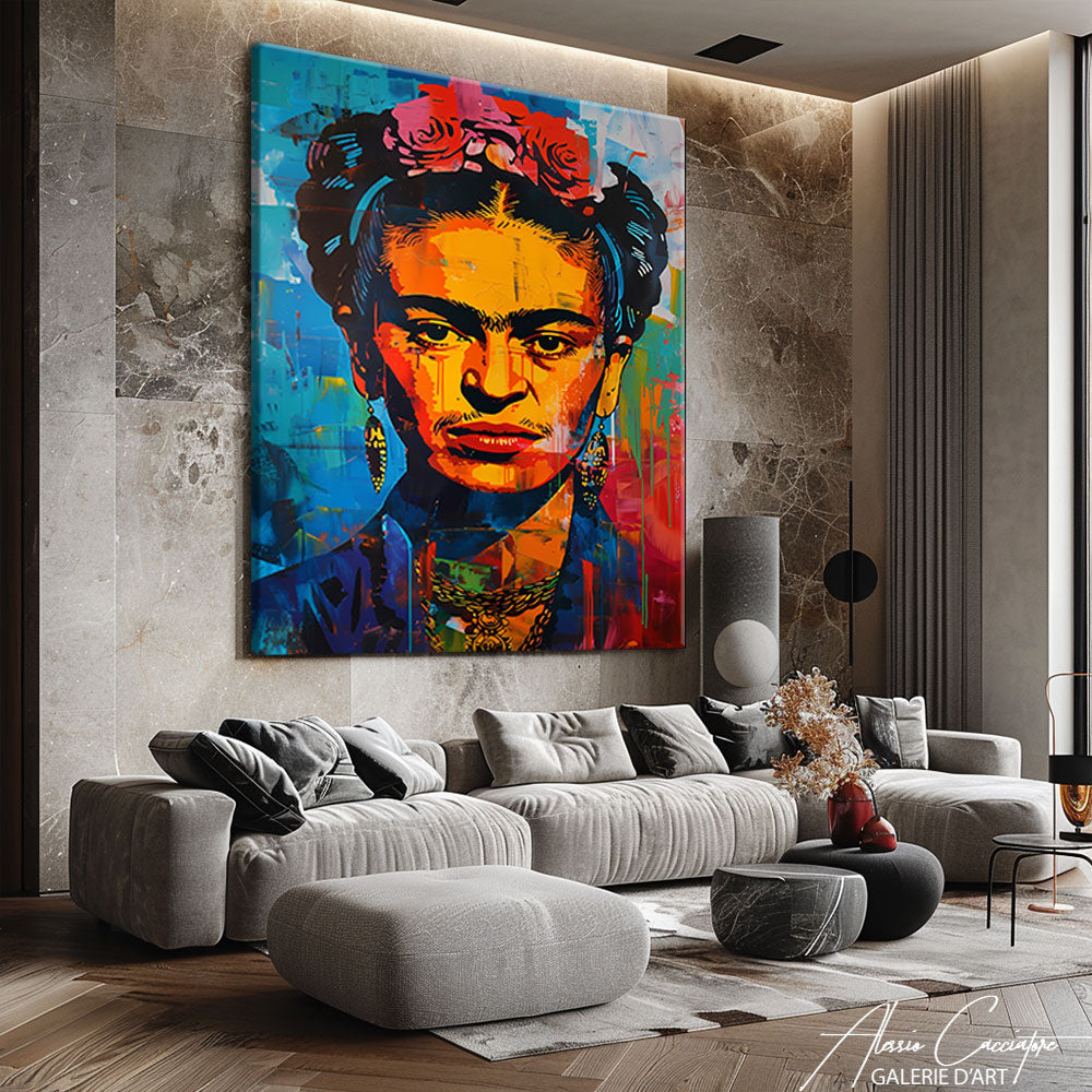 Tableau Pop Art Frida Kahlo 