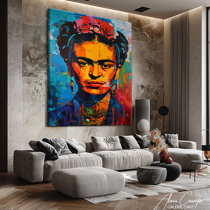 Tableau Pop Art Frida Kahlo 