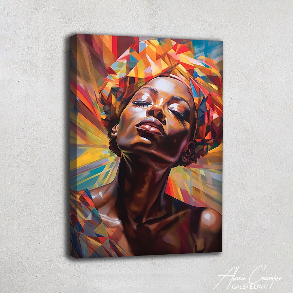 Peinture Visage De Femme Africaine