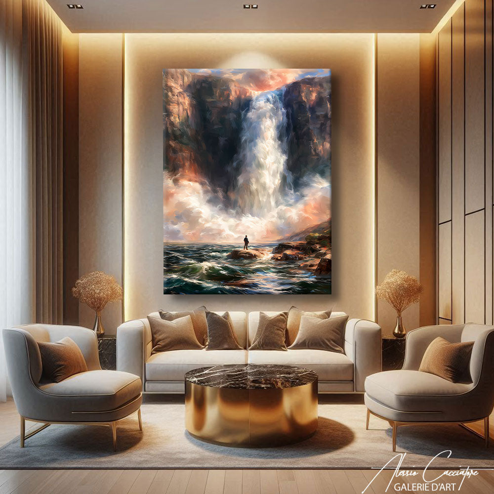 Peinture Cascade D'eau