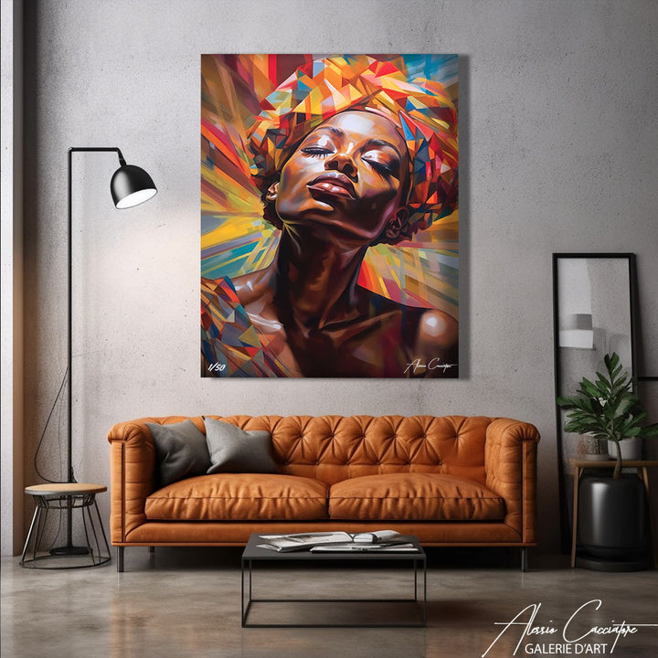 Peinture Visage De Femme Africaine