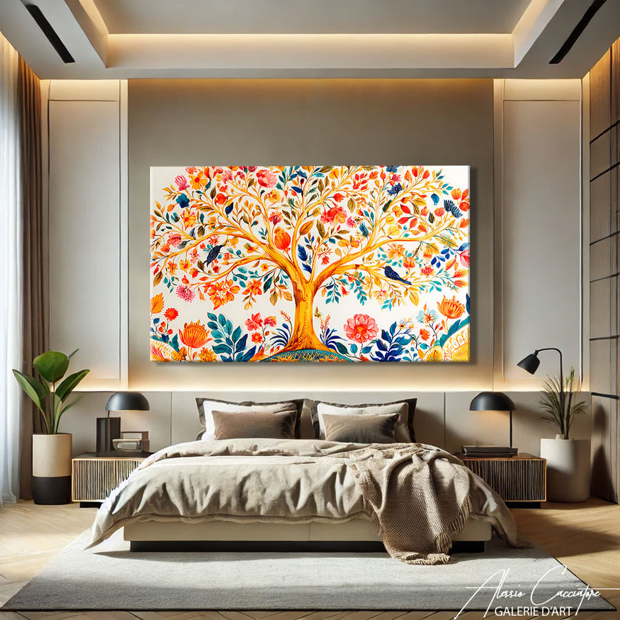 Tableau Arbre Blanc – mise en situation