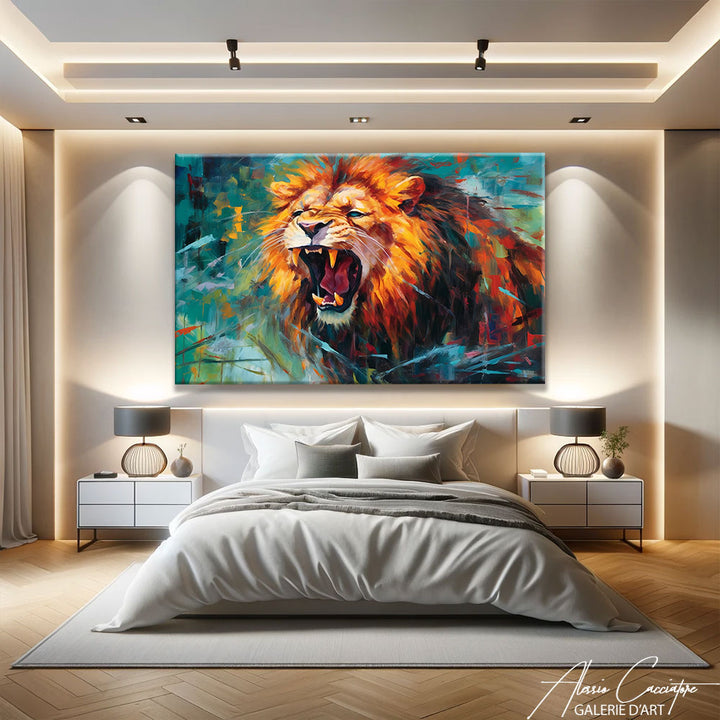 TABLEAU LION MODERNE
