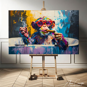 Tableau Peinture de Singe
