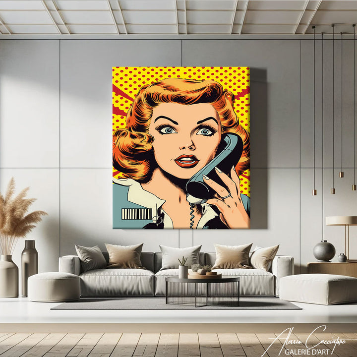 tableau pop art femme