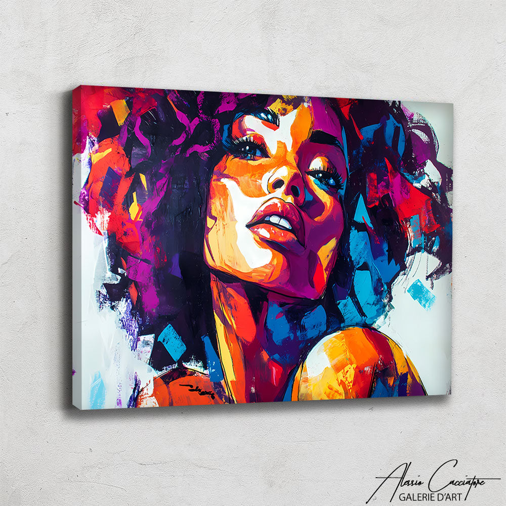 Tableau Peinture Femme Sensuelle