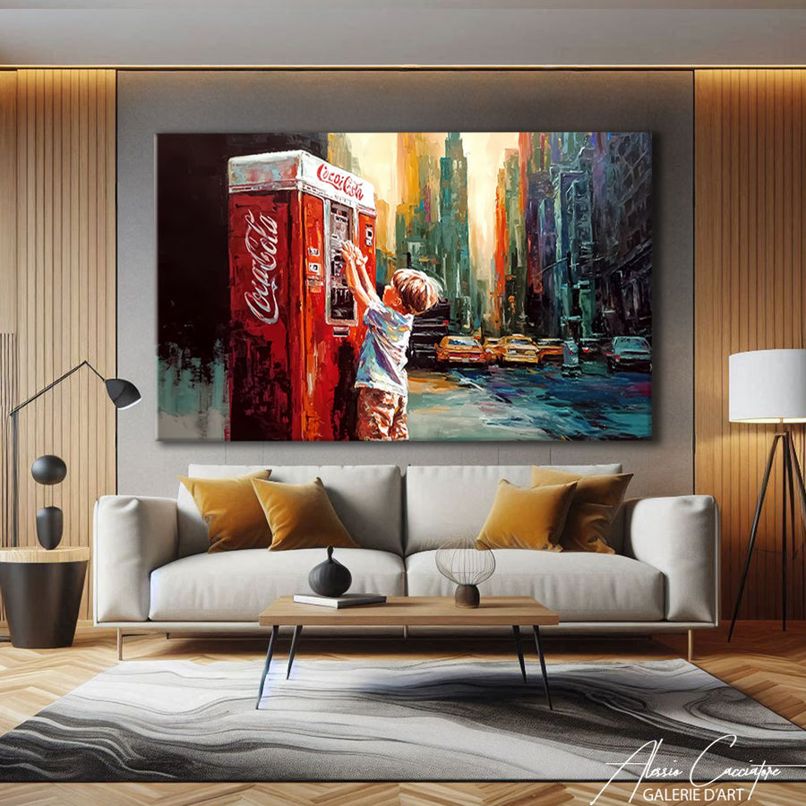 Tableau Décoratif Maison Urbain – mise en situation