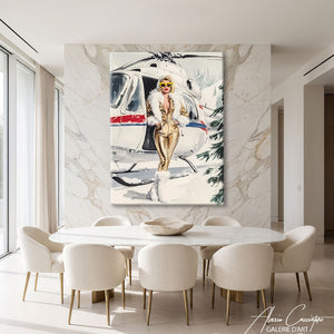 Tableau Hiver Peinture