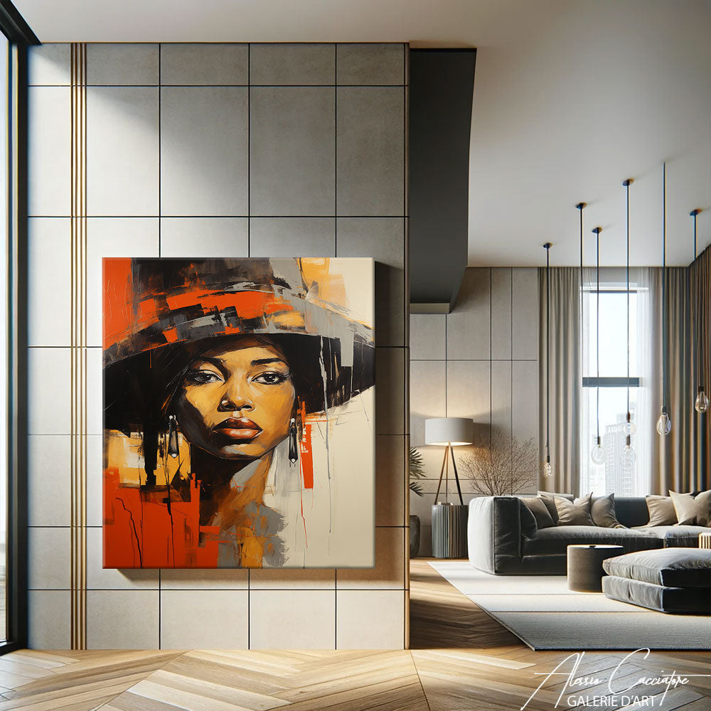 peinture africaine femme