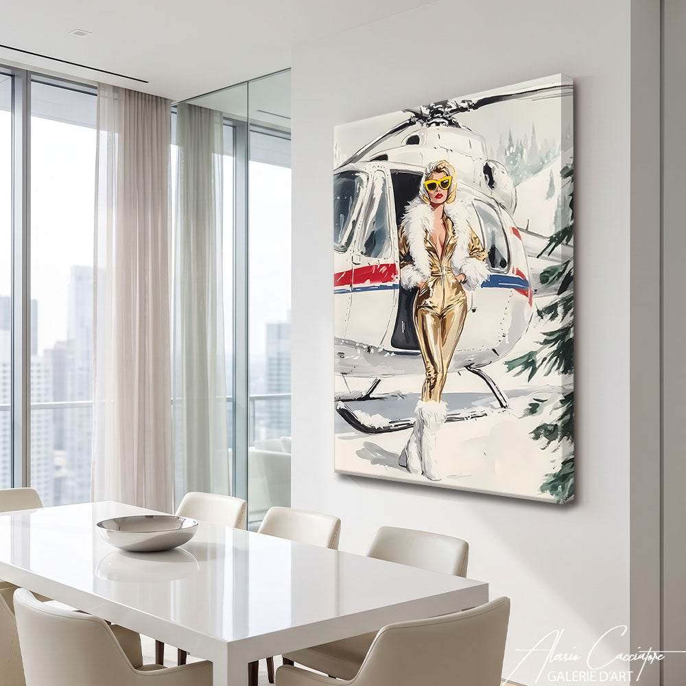 Affiche Hiver Peinture