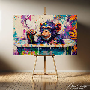 singe peinture art 