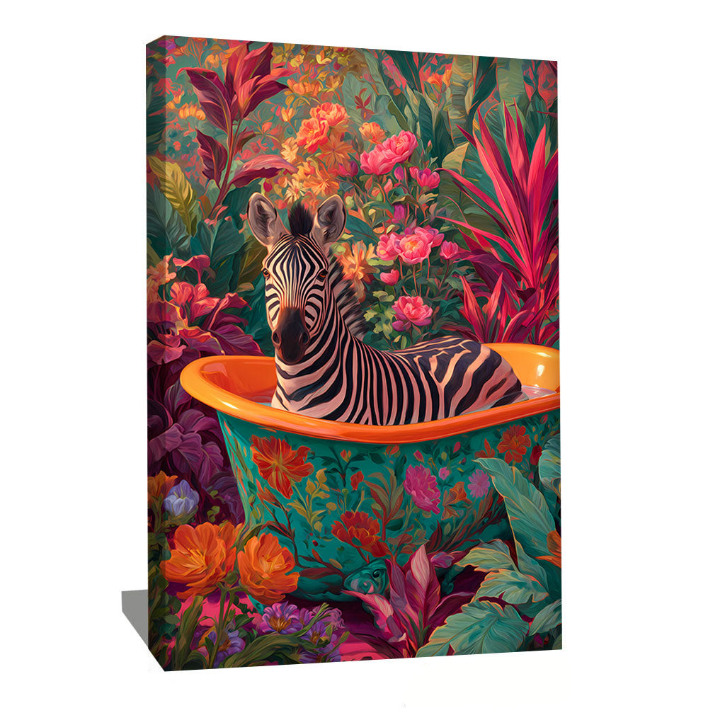 Tableau zèbre Salle De Bain