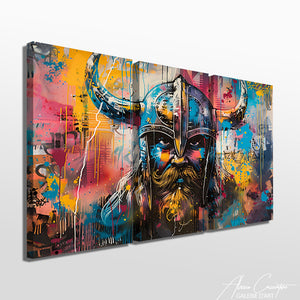 Tableau Triptyque Graffiti
