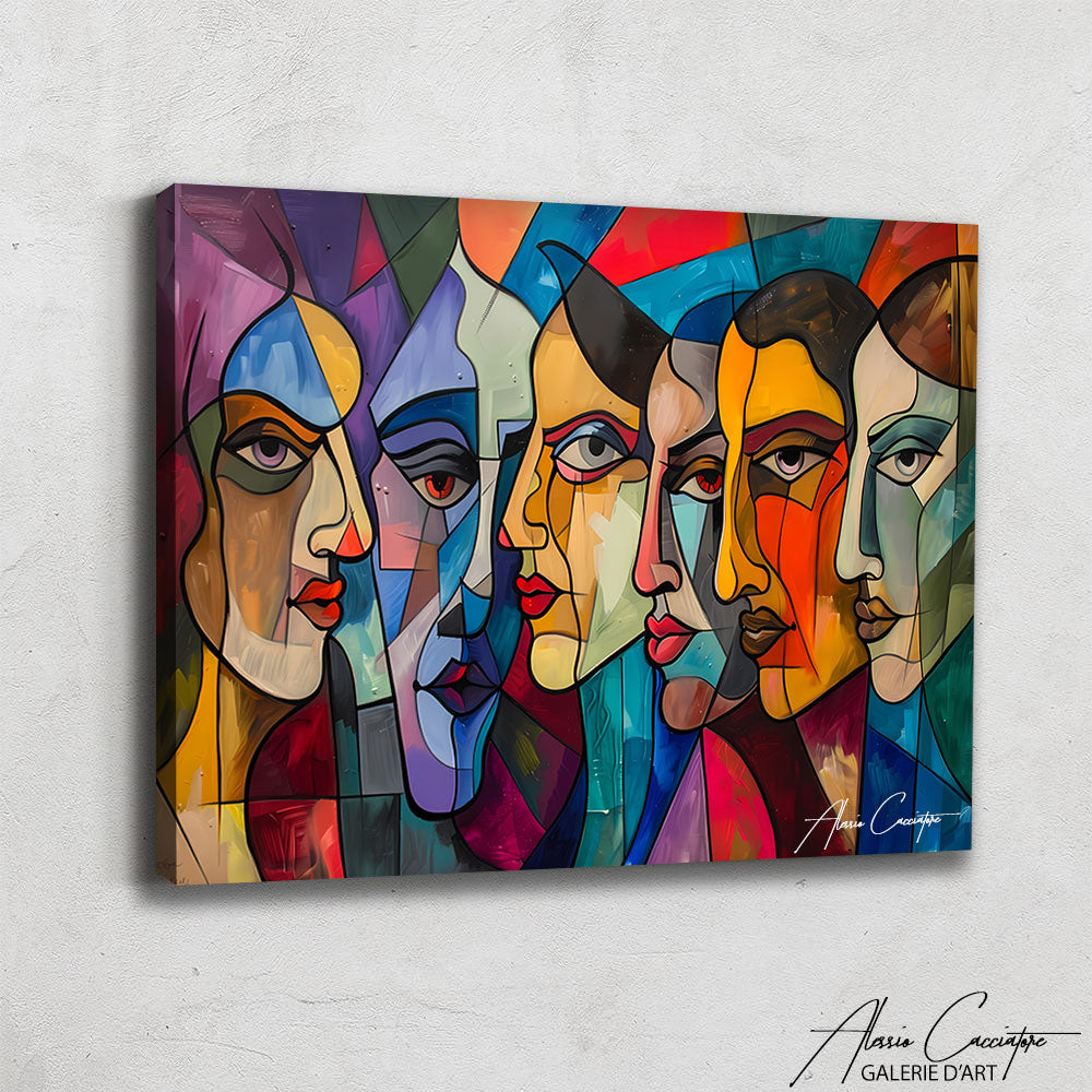 Portrait Peinture Cubisme