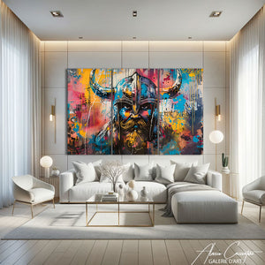 Tableau Triptyque Graffiti
