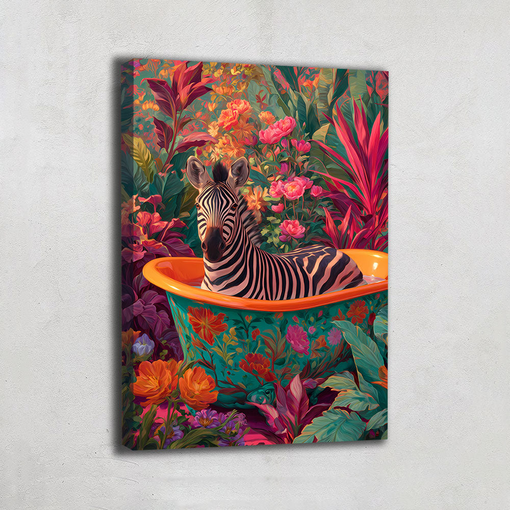 Tableau zèbre Salle De Bain