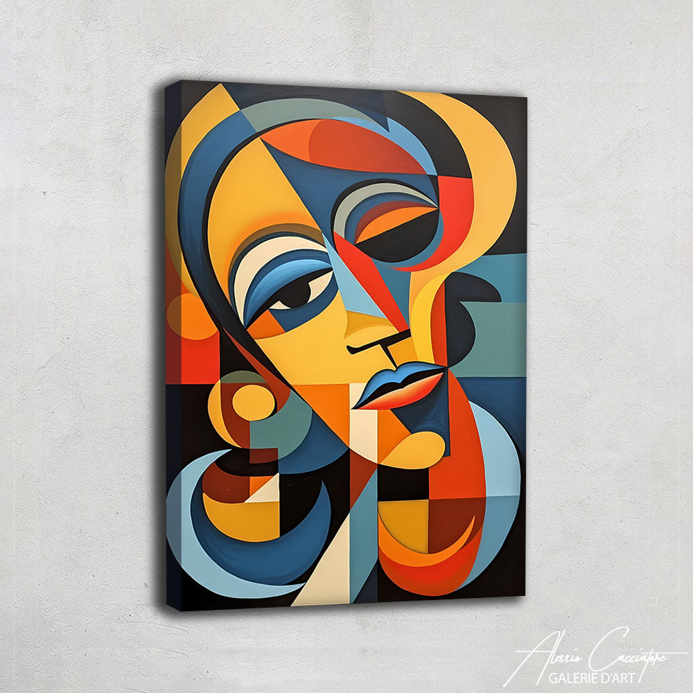 TABLEAU ABSTRAIT VISAGE