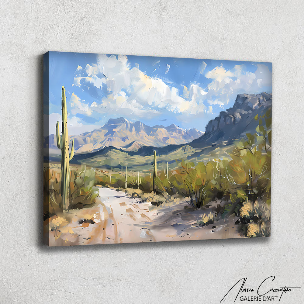 Tableau Peinture Paysage Montagne