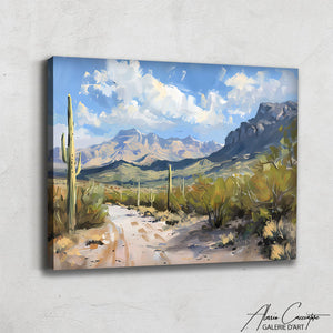 Tableau Peinture Paysage Montagne