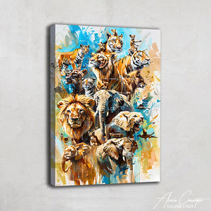 Tableau Coloré Animaux