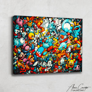 tableau street art peinture