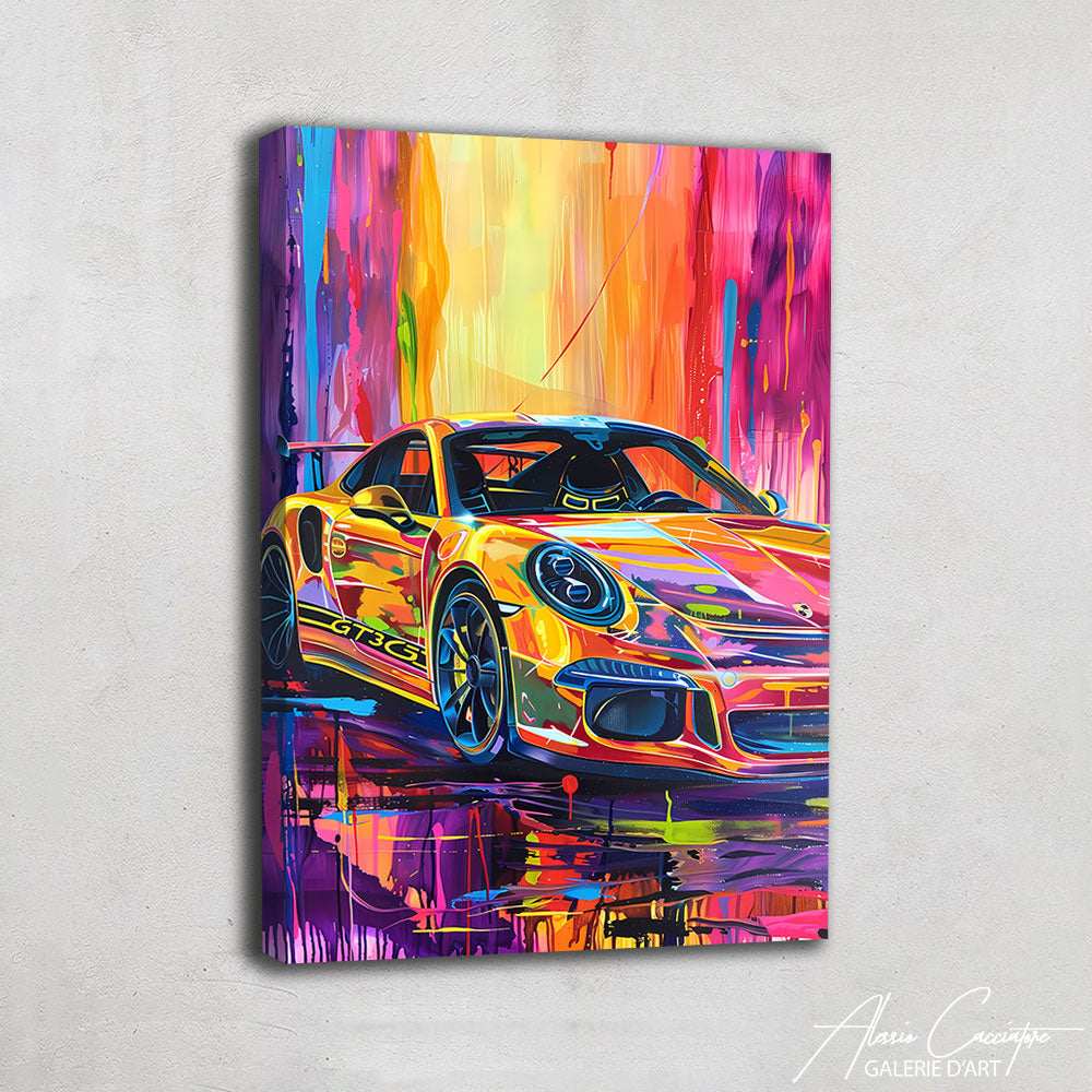 Tableau Porsche Pop Art