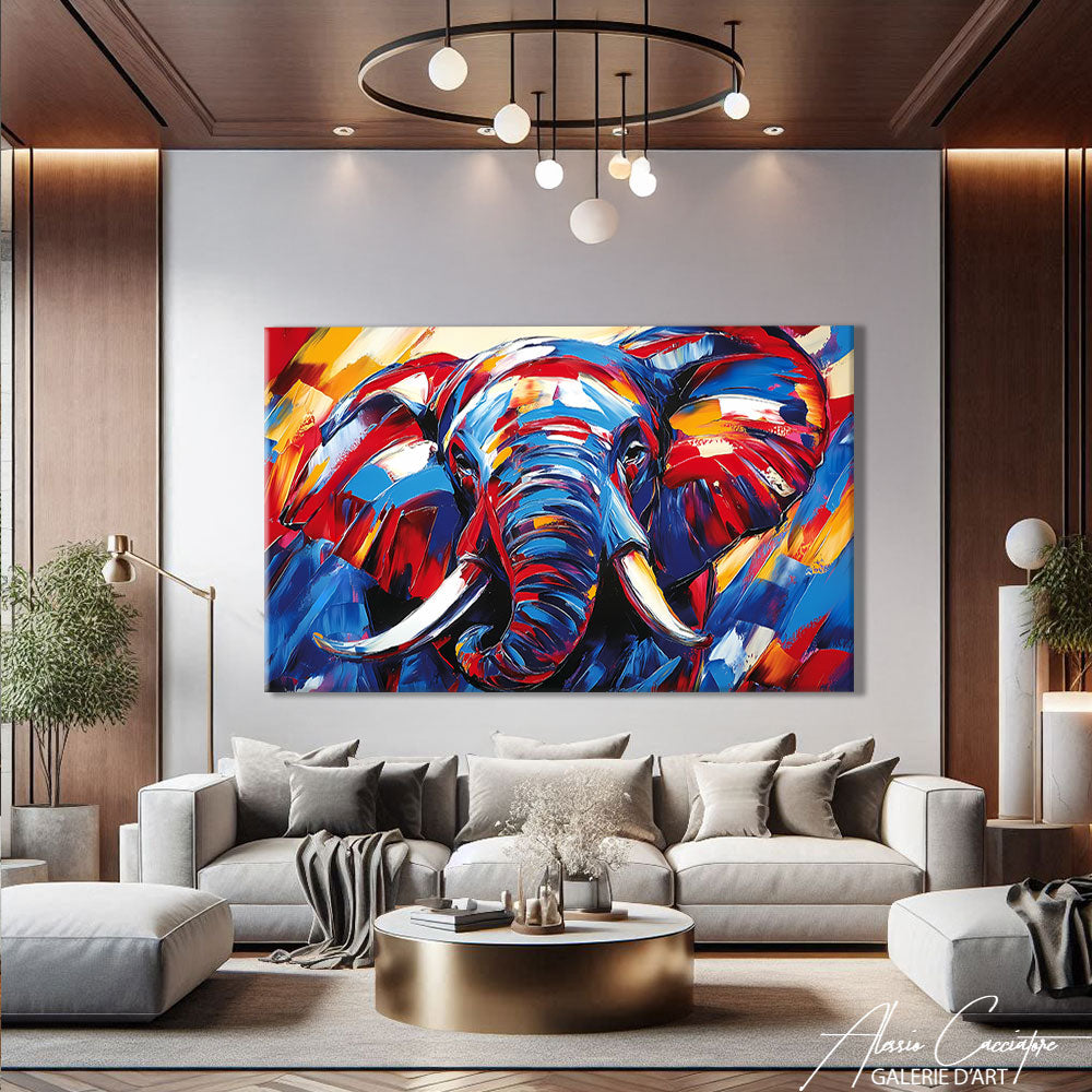 Cadre mural éléphant
