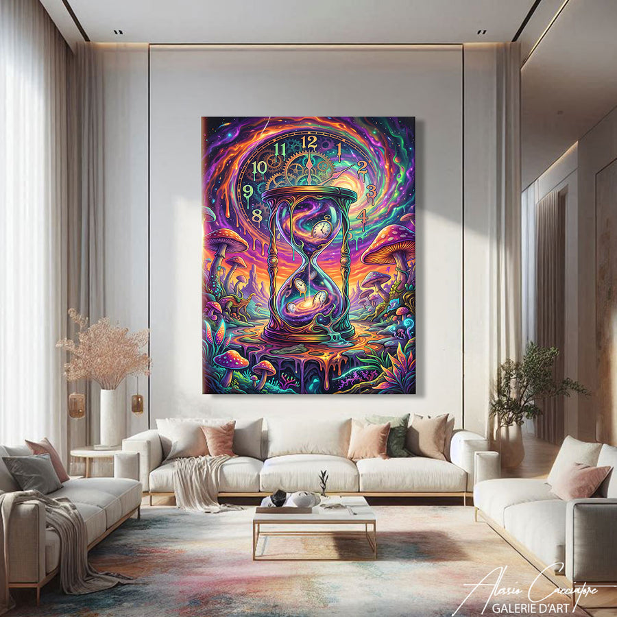 Peinture Sablier – mise en situation
