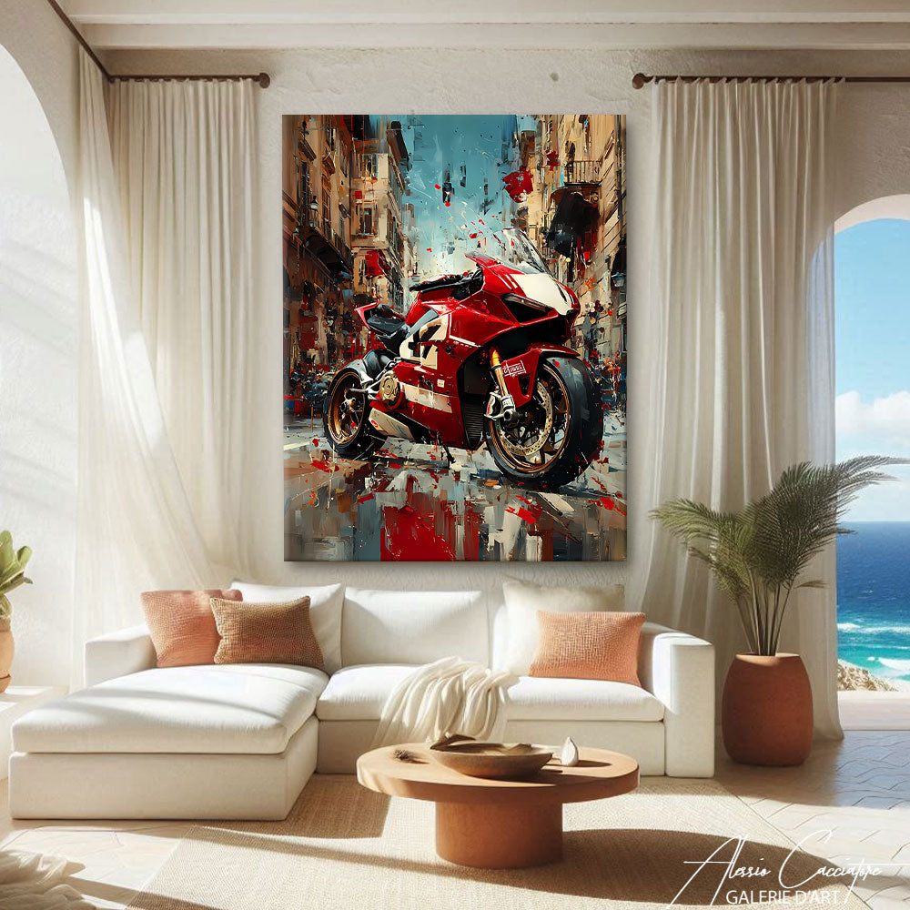 Toile Moto Cross